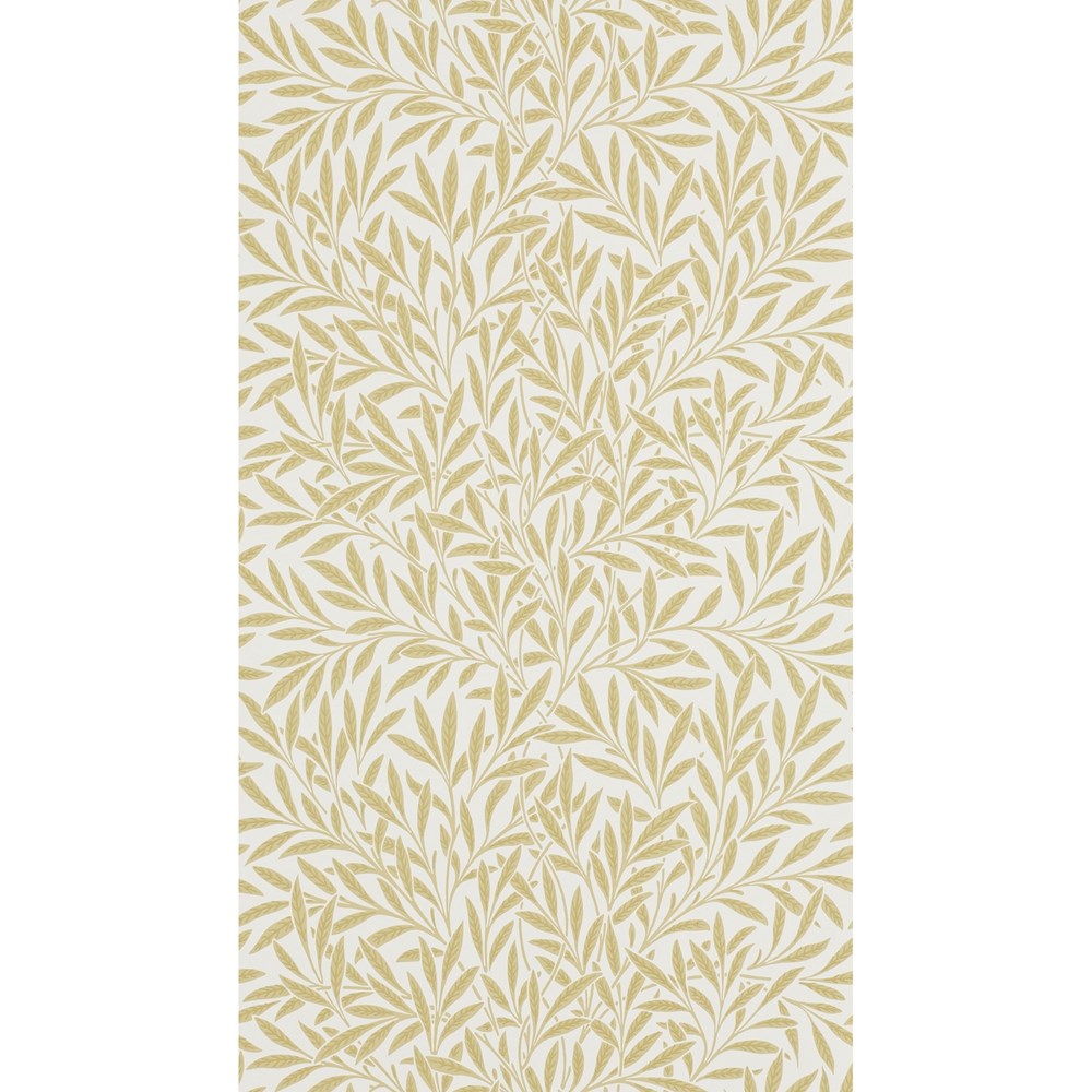 Willow Leaf Wallpaper 210384 by Morris & Co in Camomile Beige